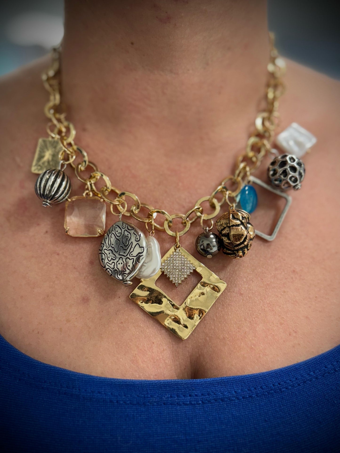 Vip Çelik Charm Kolye