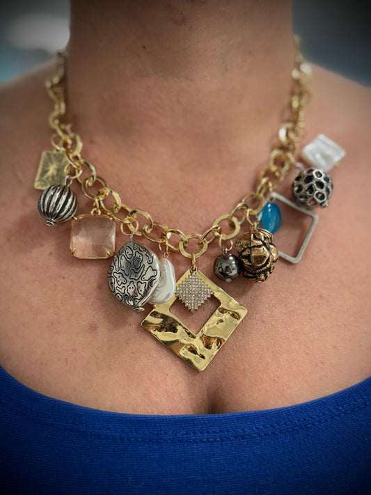 Vip Çelik Charm Kolye